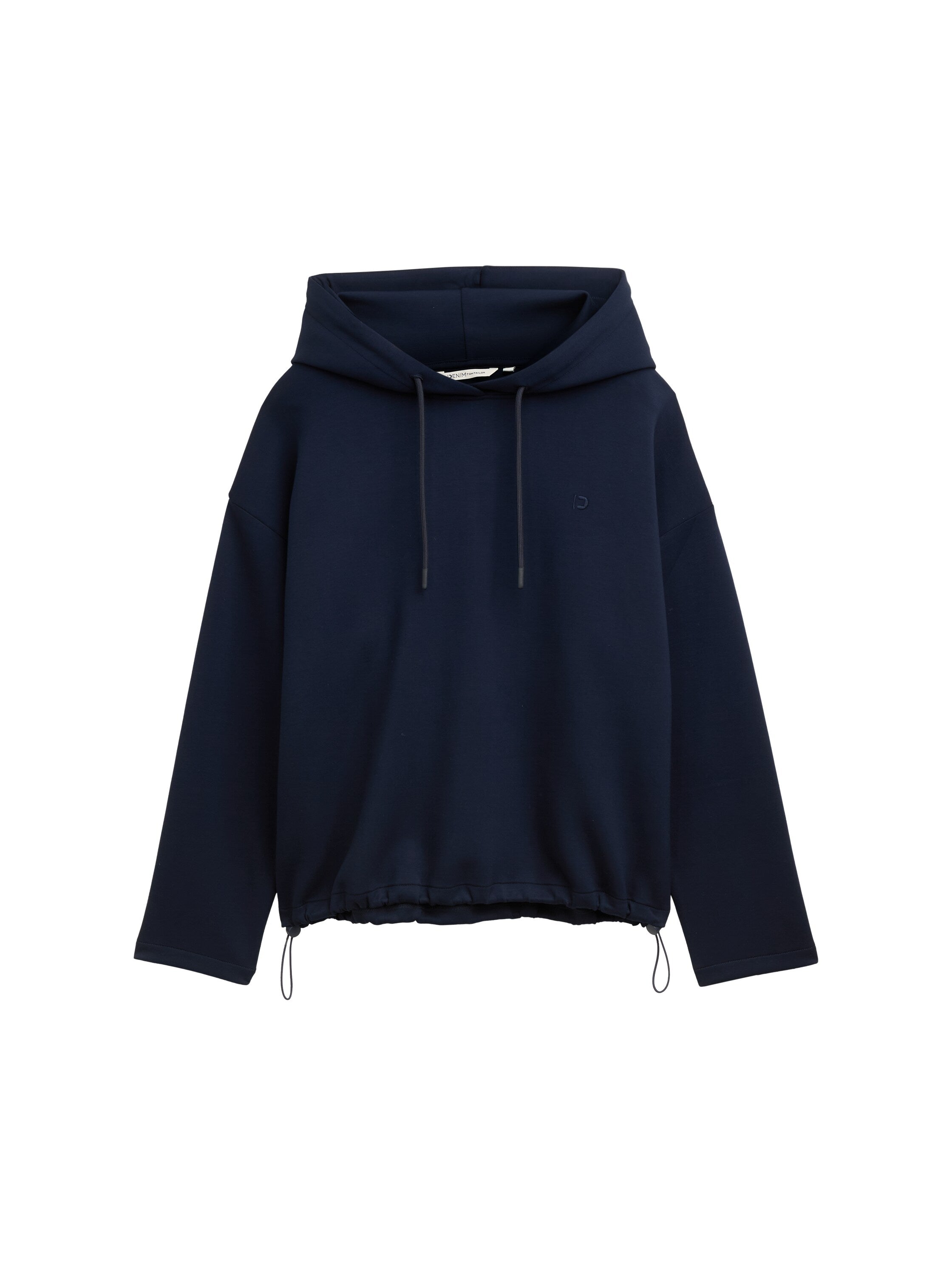 Tom Tailor Loose Fit Scuba Navy Hoodie Sweater