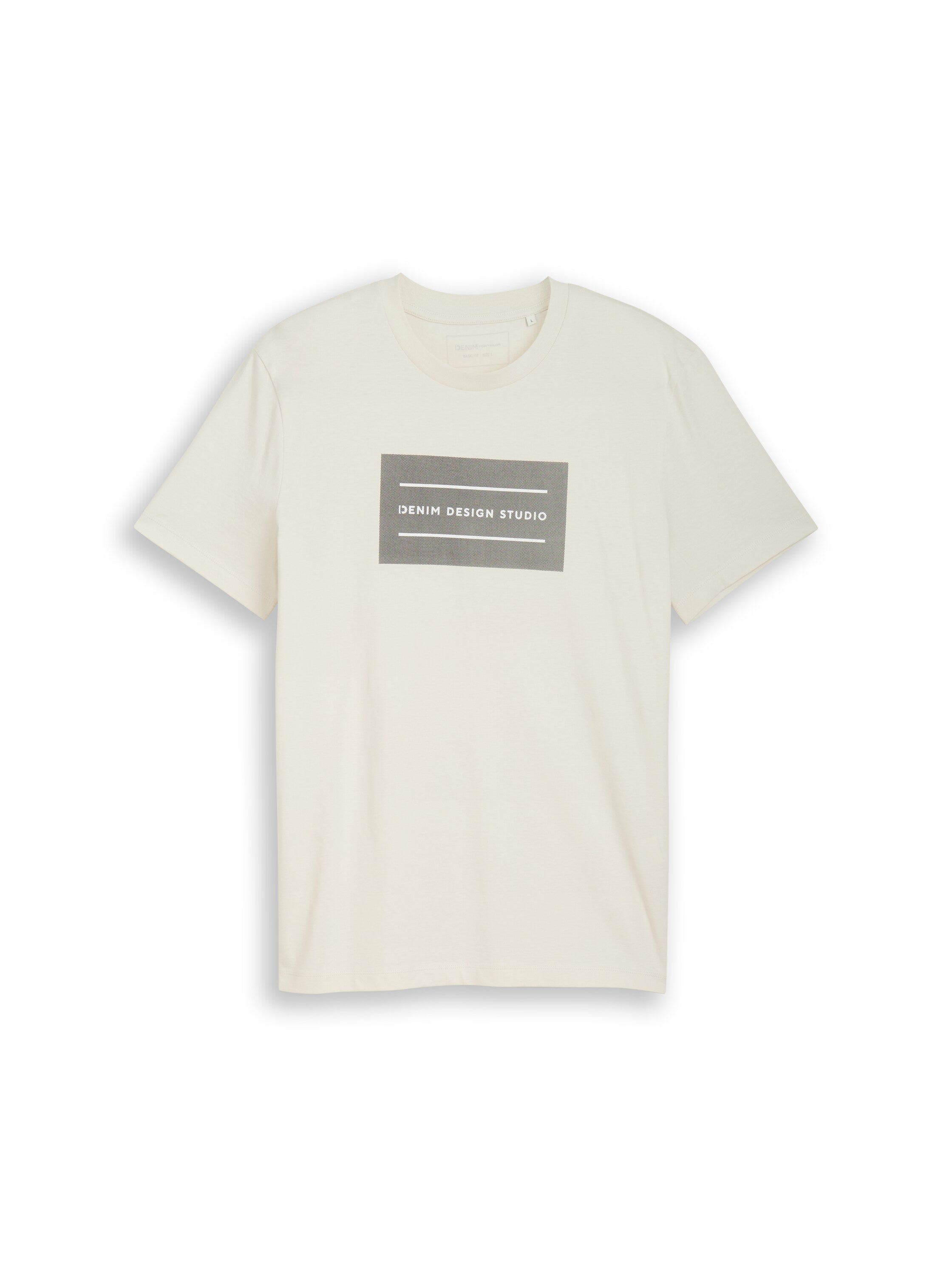 Tom Tailor Light Beige Short Sleeved T-Shirt