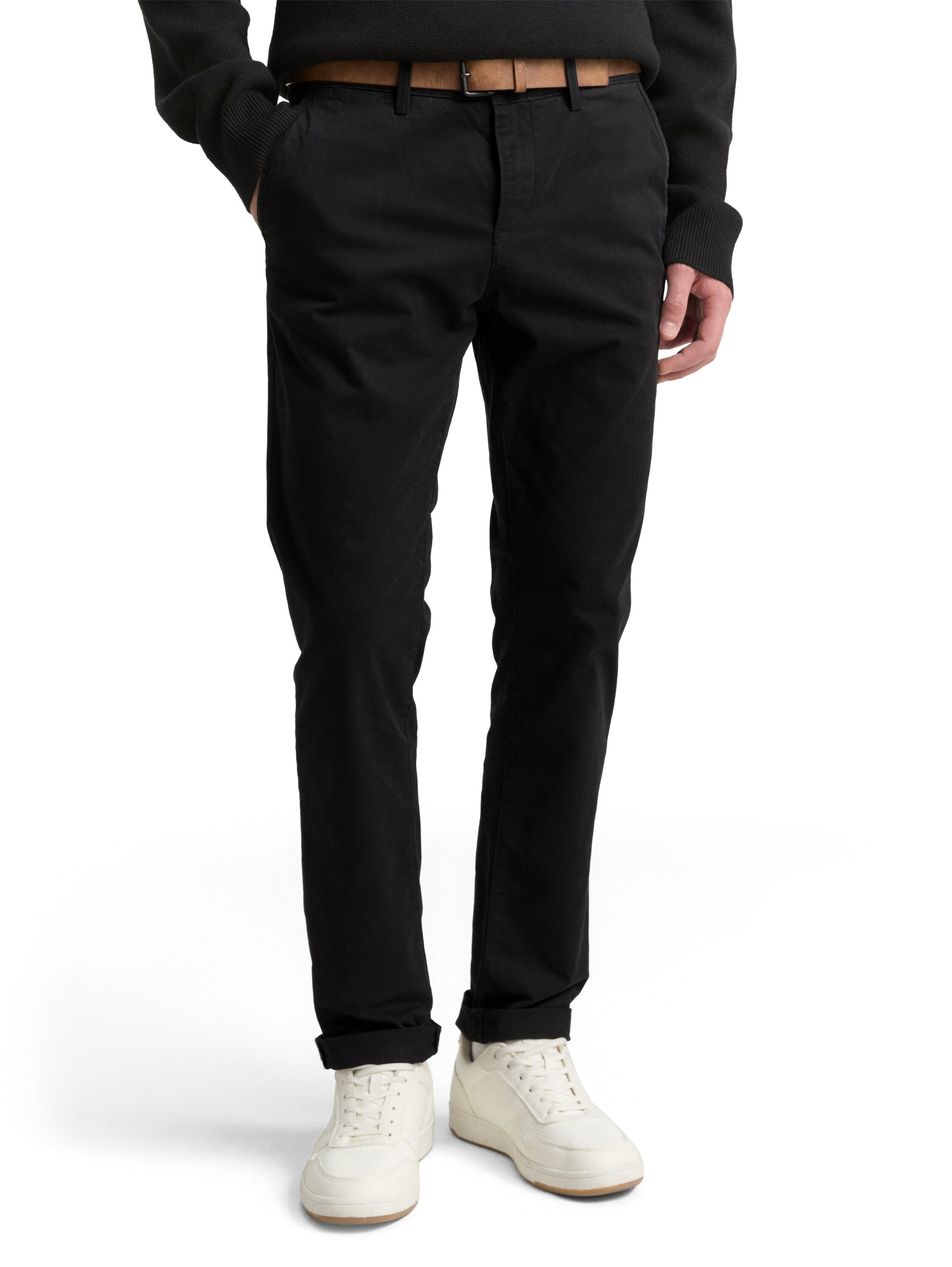 Tom Tailor Black Chino With Zipper To Close