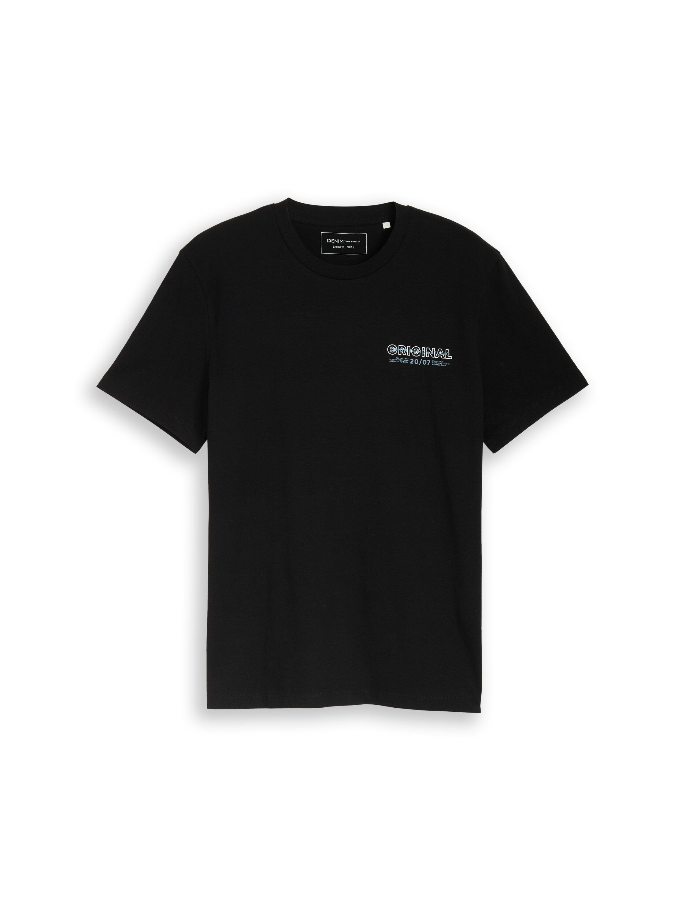 Tom Tailor Black Short Sleeved T-Shirt