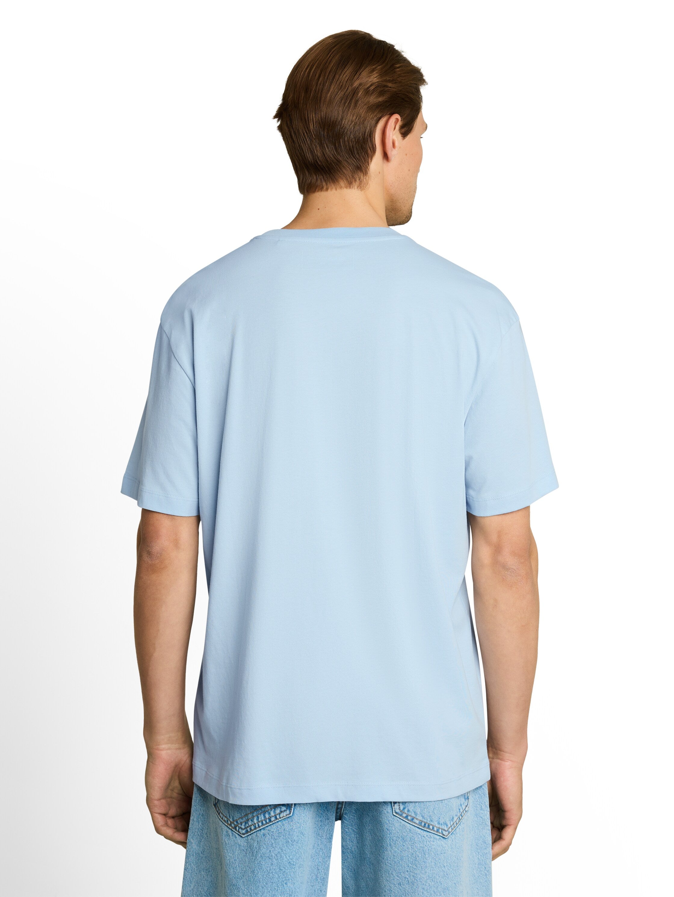 Tom Tailor Blue Relaxed-Fit T-Shirt With Print
