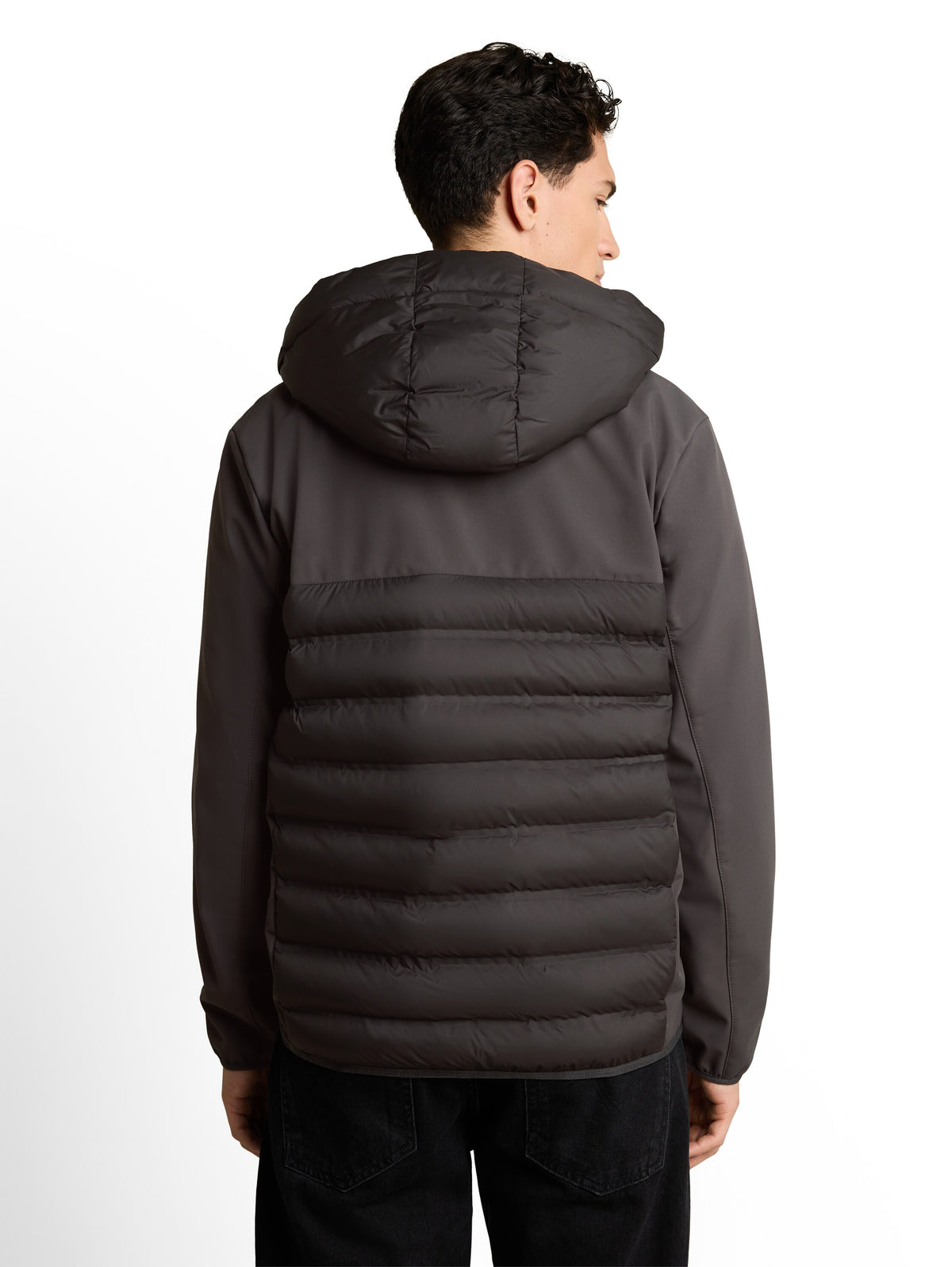 Tom Tailor Coal Mine Grey Jacket with Stand-Up Collar & Hood