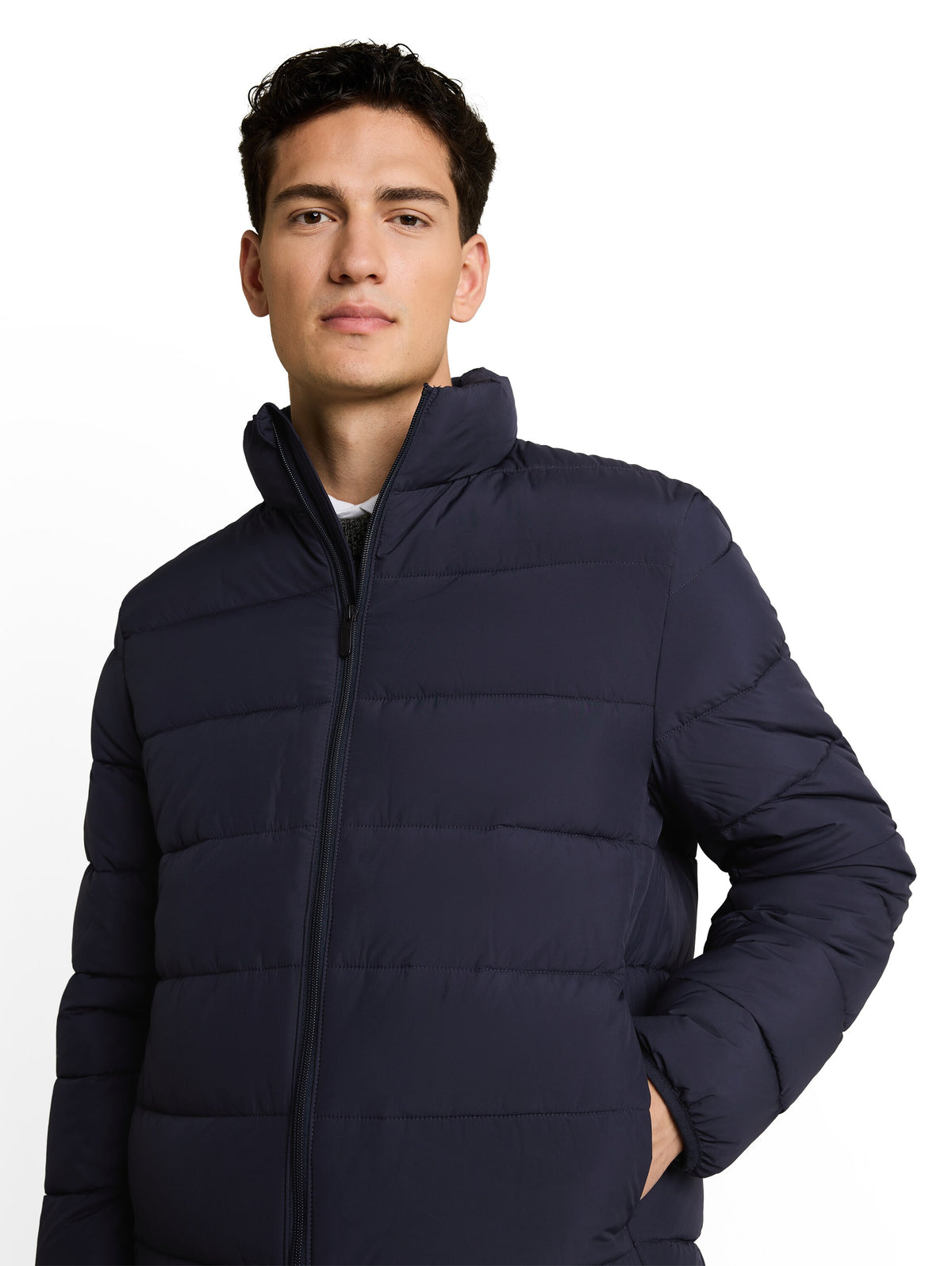 Tom Tailor Navy Casual Long Sleeved Modern Jacket