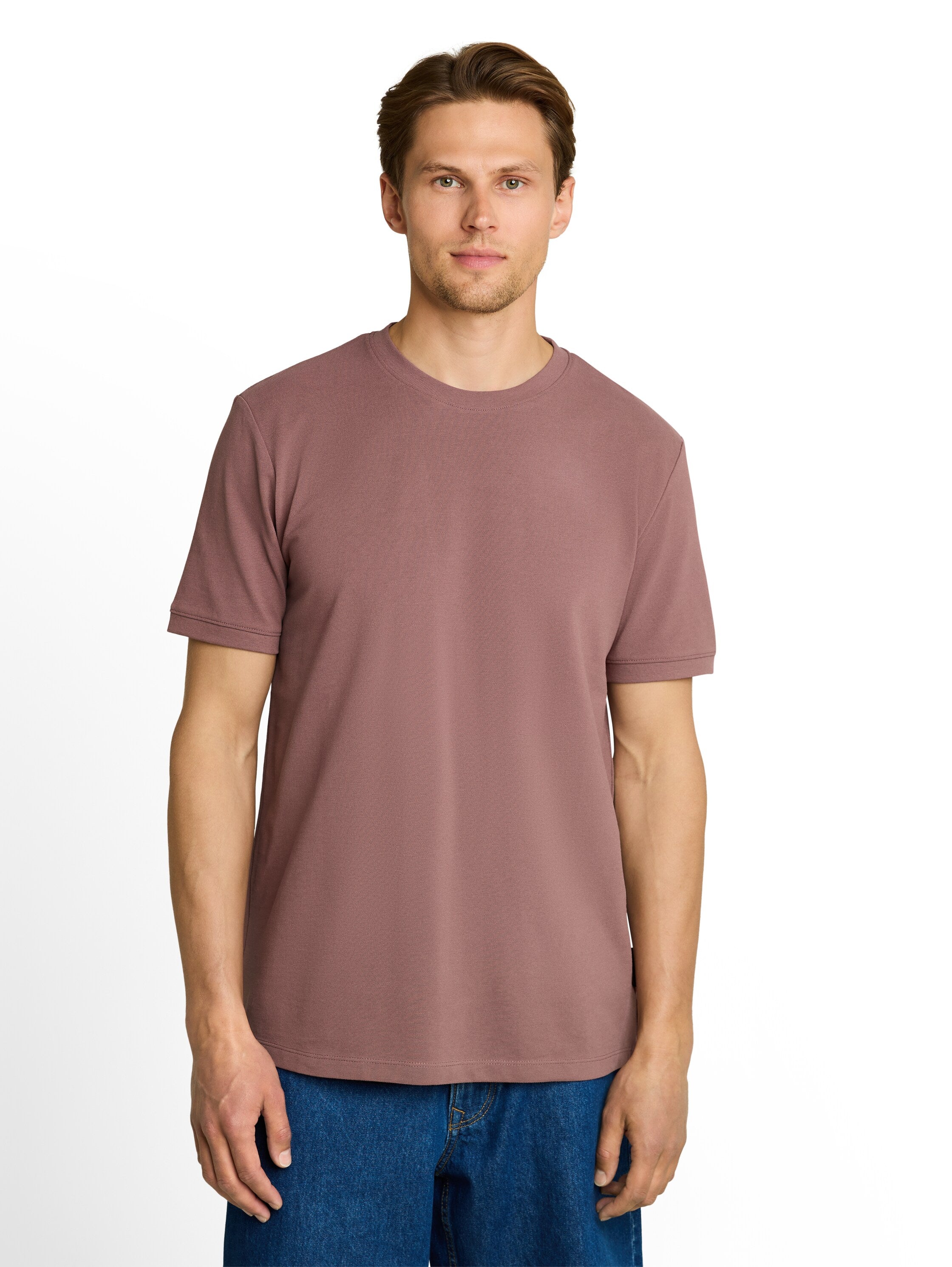 Tom Tailor Rose Taupe Basic Plain T-Shirt
