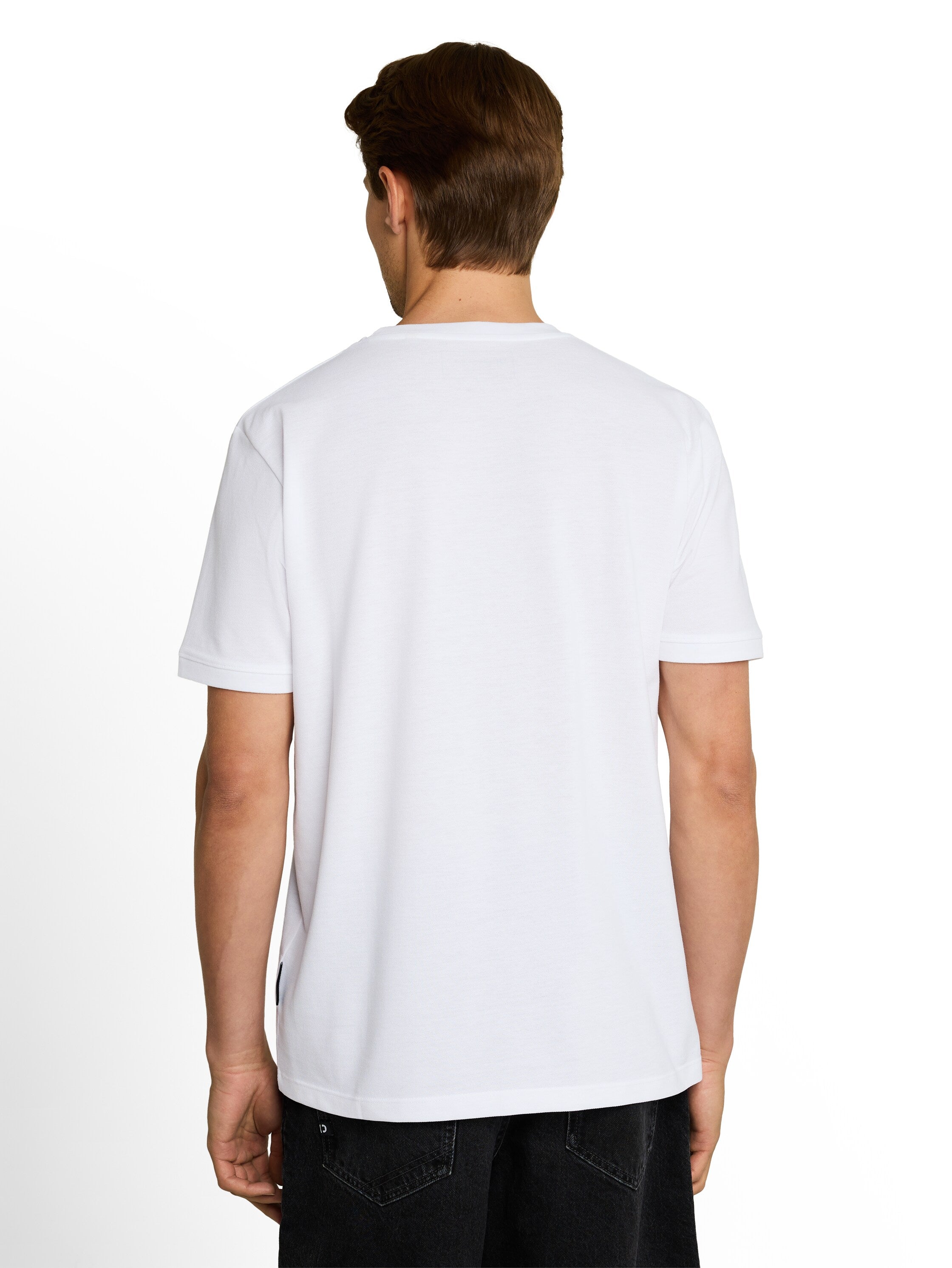 Tom Tailor White Basic Plain T-Shirt
