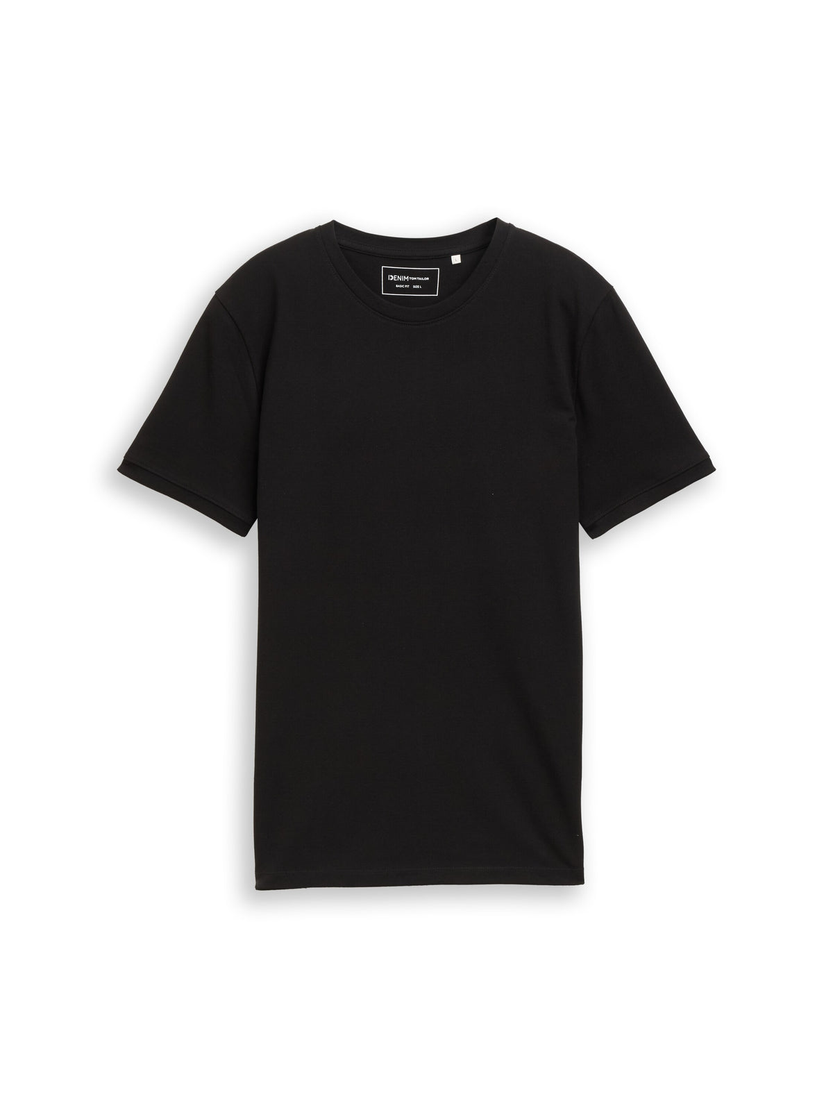 Tom Tailor Black Basic Plain T-Shirt