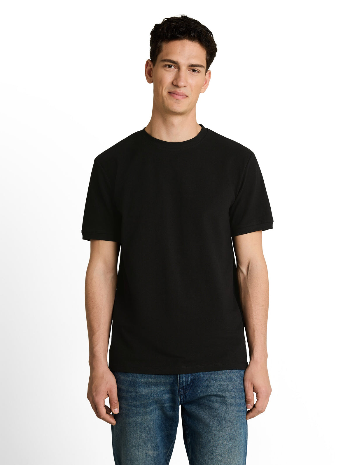 Tom Tailor Black Basic Plain T-Shirt