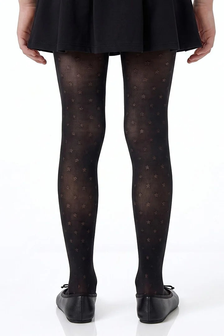Penti Black Pretty Mini Star Tights