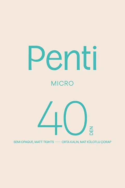 Penti Pretty Micro 40 3-Pack White Pantyhose