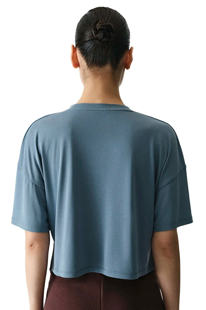 Penti Dark Blue Crew Neck Modal T-Shirt