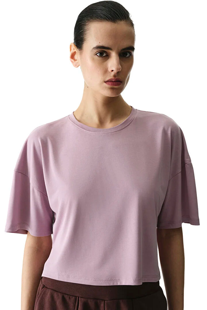 Penti Light Lilac Crew Neck Modal T-Shirt