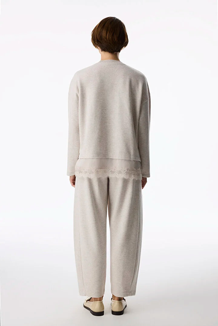Penti Beige Melange Warm Comfort High Waist Trousers