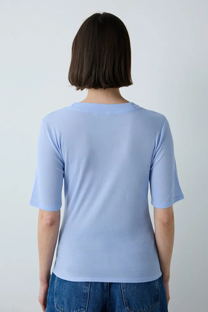 Penti V-Neck Blue T-Shirt