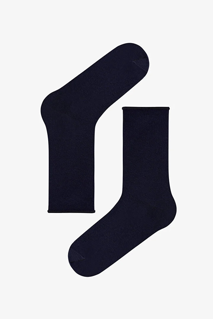 Penti Navy Relax Line Striped Cotton 5 Pack Ankle Socks