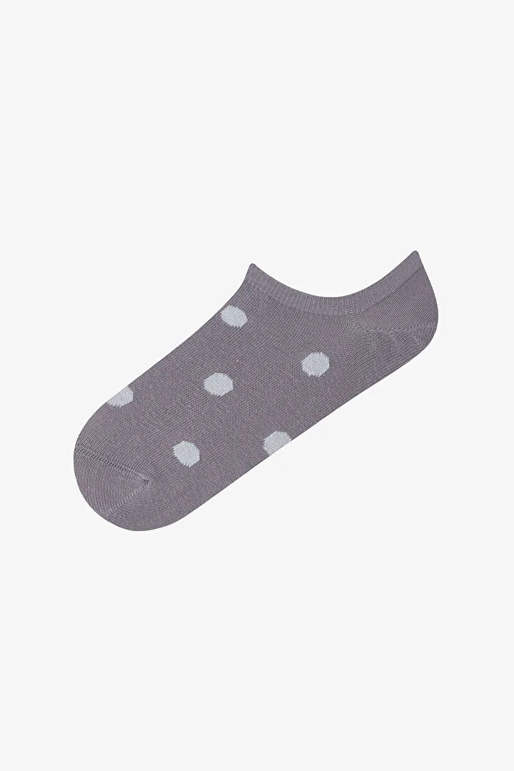 Penti 5 Pairs Seamless Toe Cotton Colorful Polka Dot Patterned Sneaker Socks