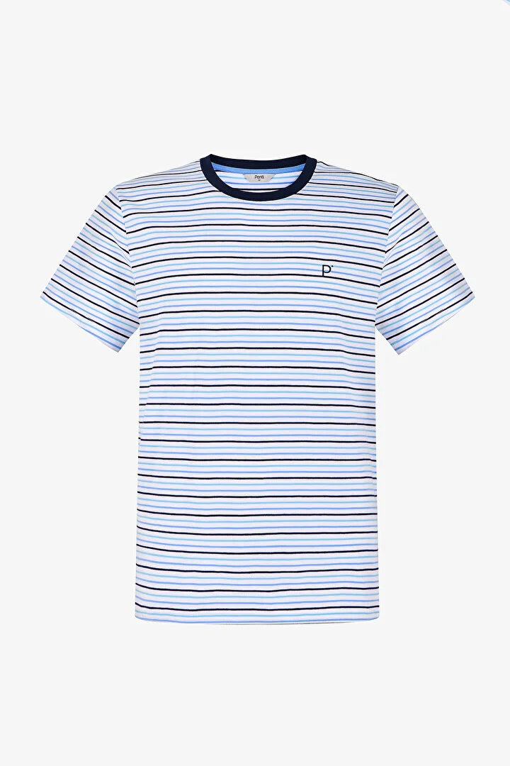 Penti Men Colorful Sail Line Shorts Pyjama Set