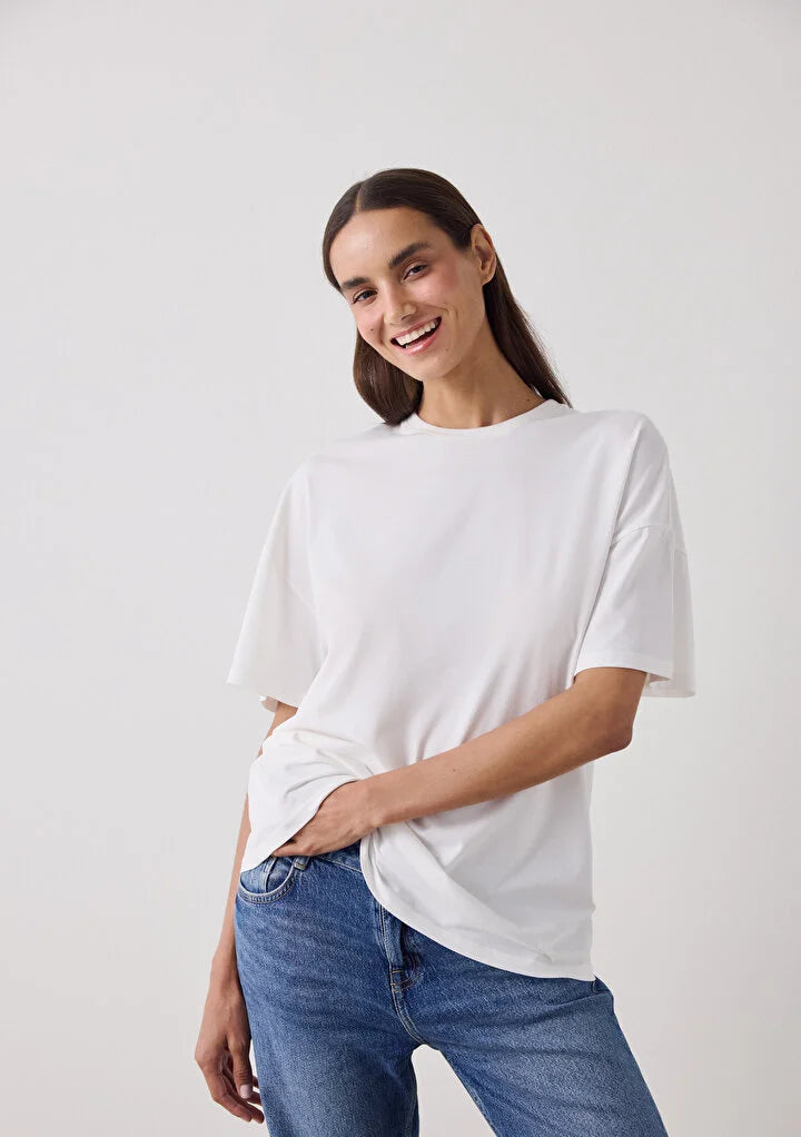 Penti Off-White Basic Oversize T-Shirt