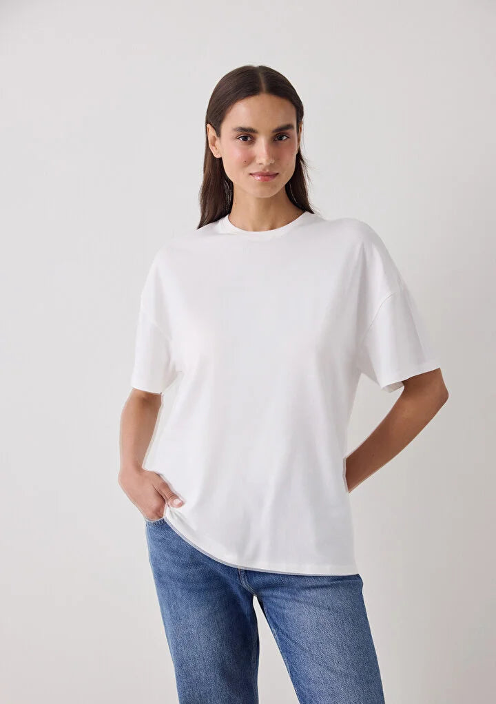 Penti Off-White Basic Oversize T-Shirt