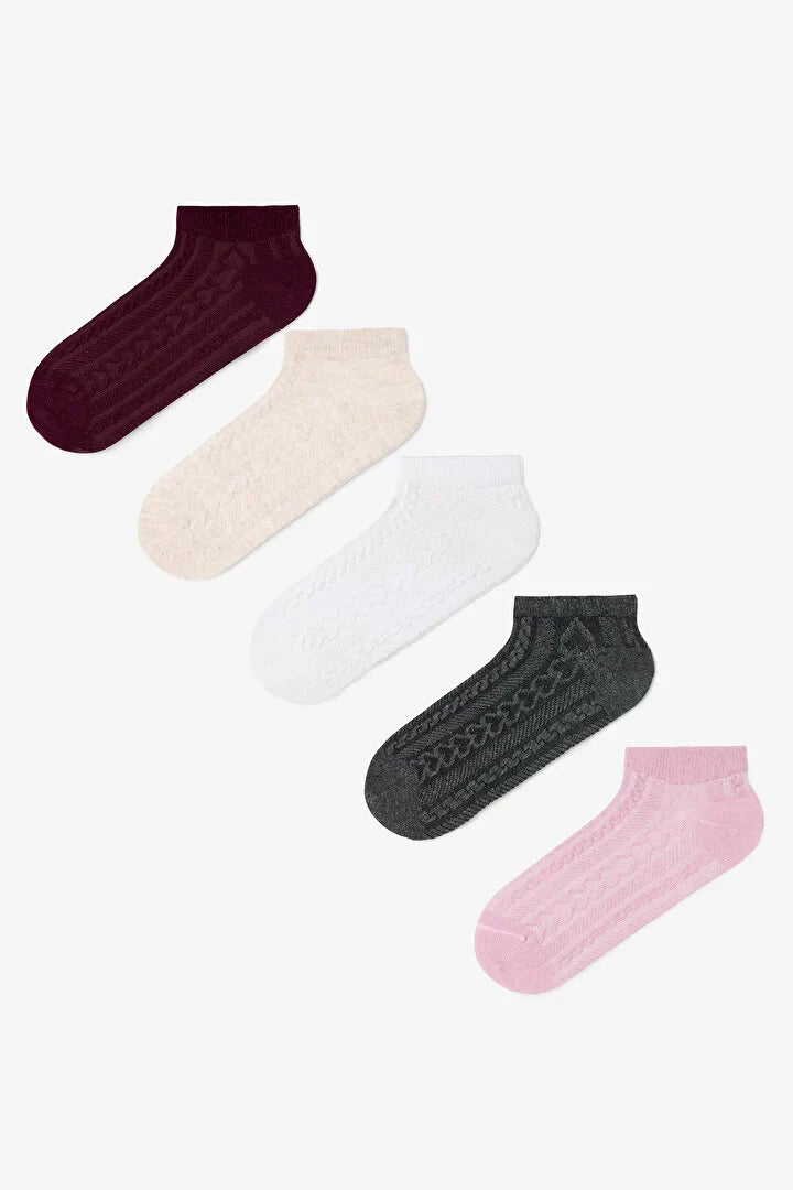Penti 5 Pairs Of Heart Patterned Liner Socks