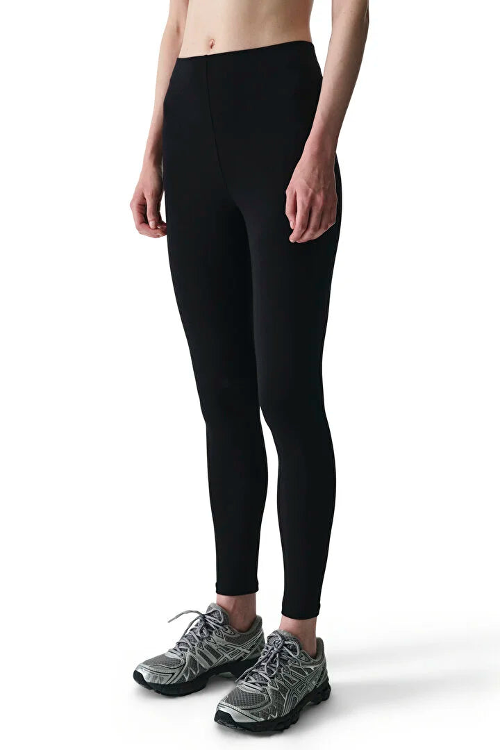 Penti Black High-Waisted Cotton Leggings
