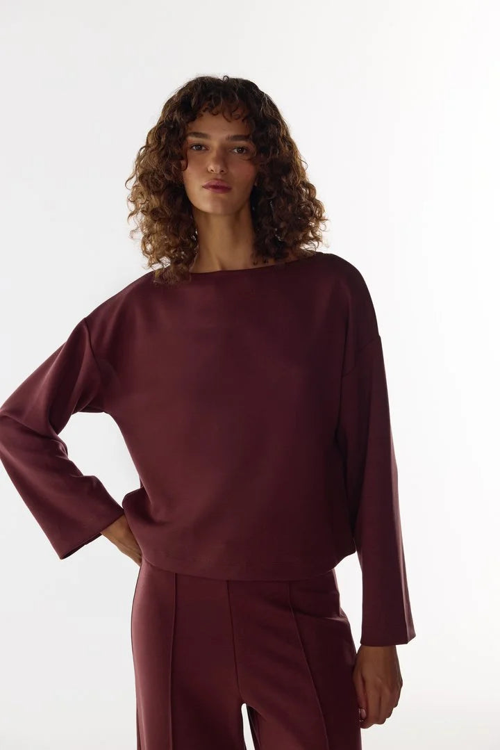 Penti Brown Silky Touch Long Sleeve Long Sleeve Blouse