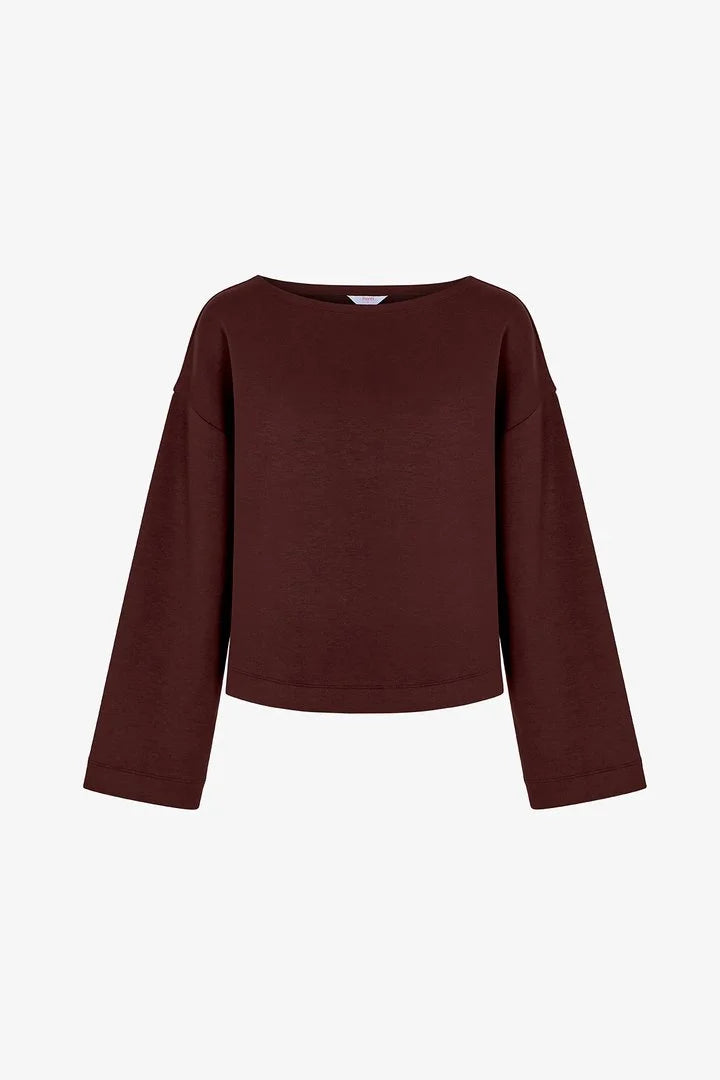 Penti Brown Silky Touch Long Sleeve Long Sleeve Blouse