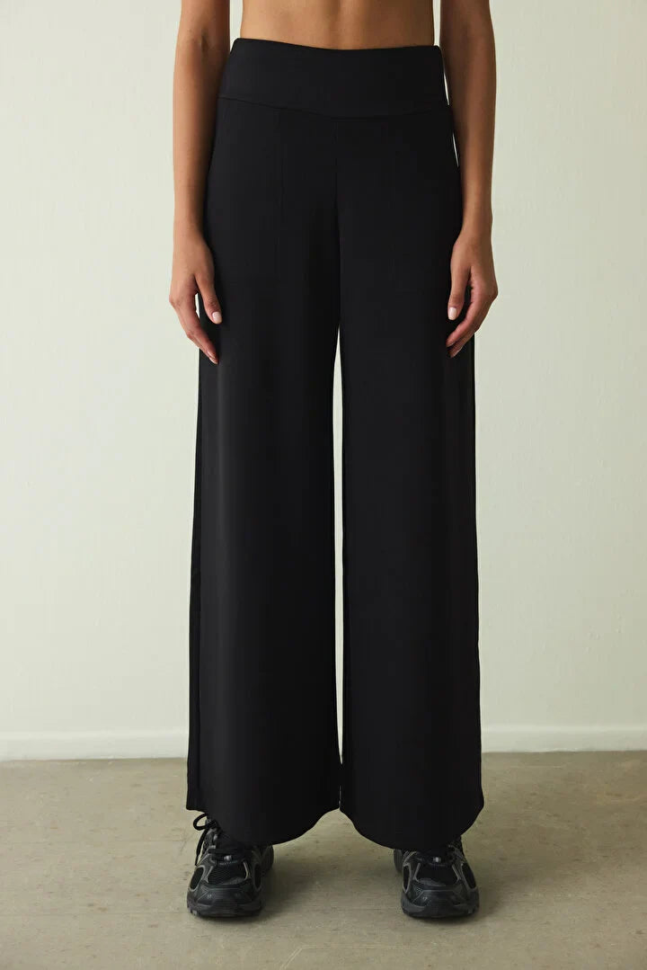 Penti Black High Elastic Waist Wide Leg Pant