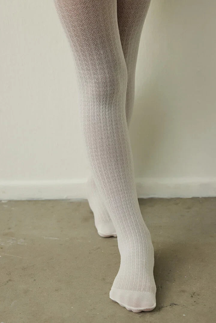 Penti Girls' Pretty 90 Denier Micro Pantyhose Marshmallow Tight