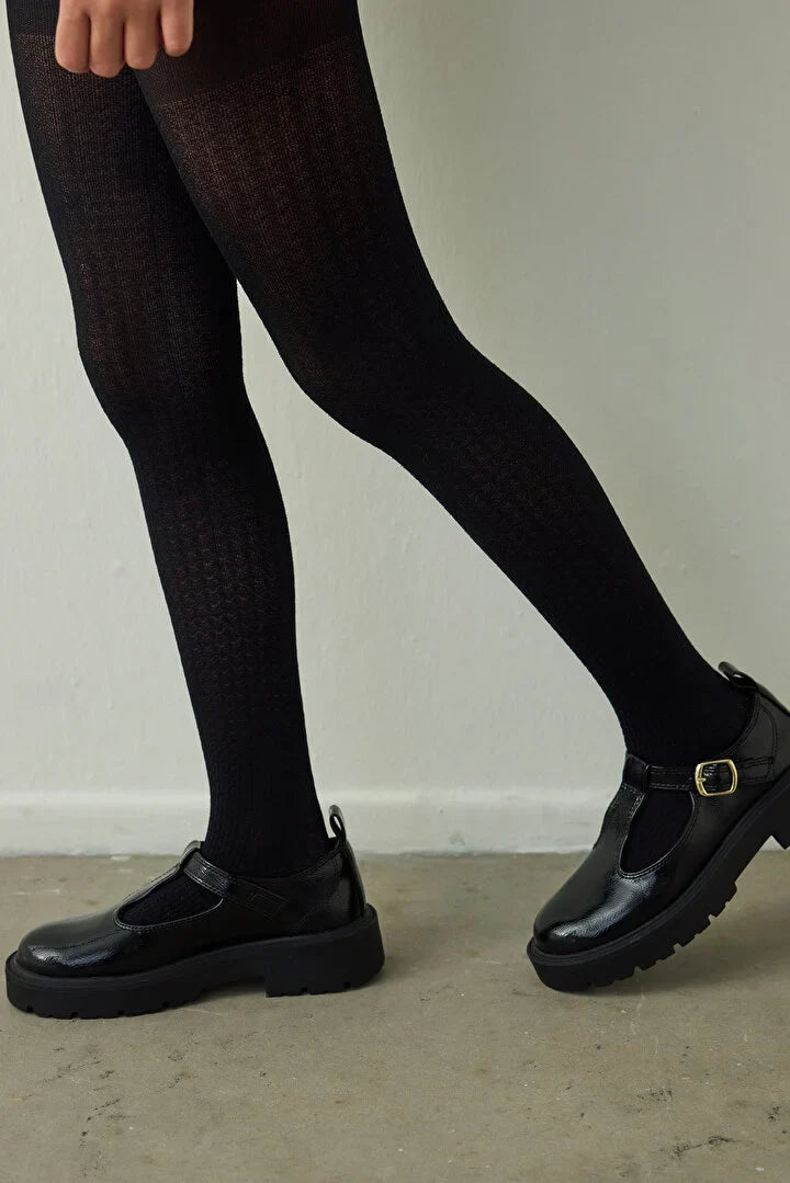 Penti Girls' Pretty 90 Denier Micro Pantyhose Black Tight