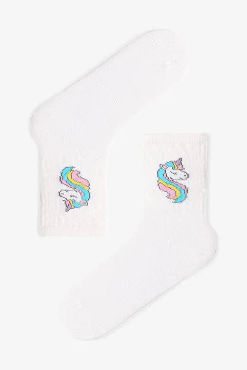 Penti Multicolored Girl Galaxy Unicorn 4 Pack Socks