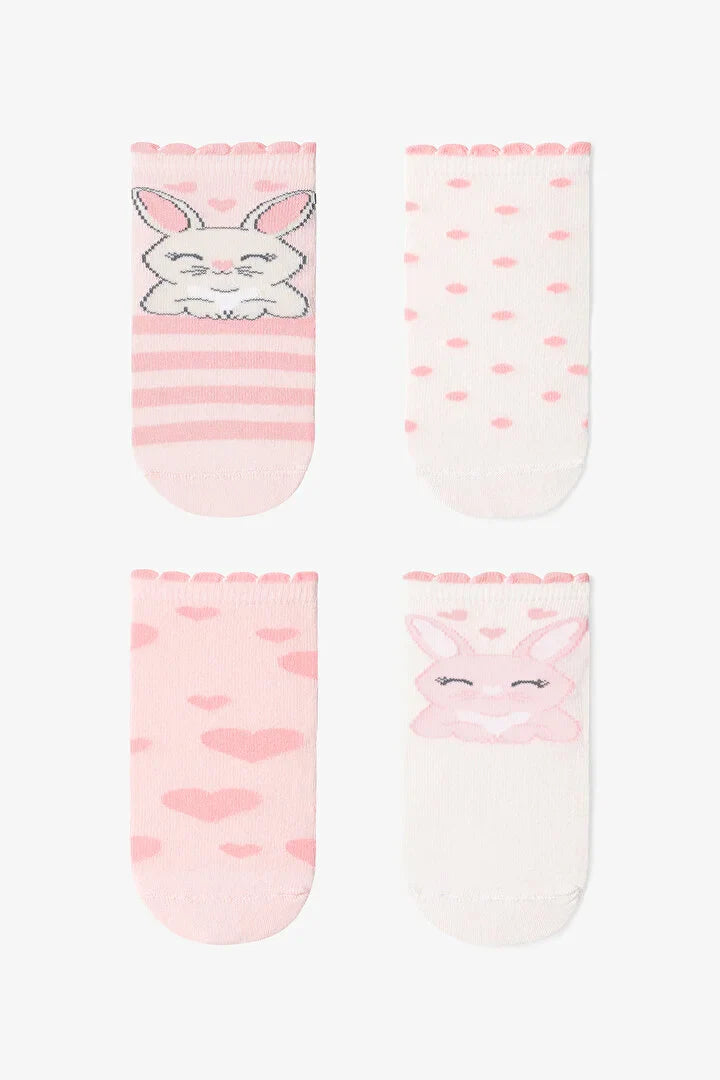 Penti Multicolored Girl Sweetie Bunny 4-Pack Socks