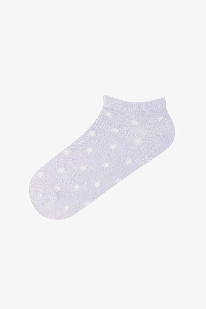 Penti 5 Pairs Cotton Star Patterned Footie Socks