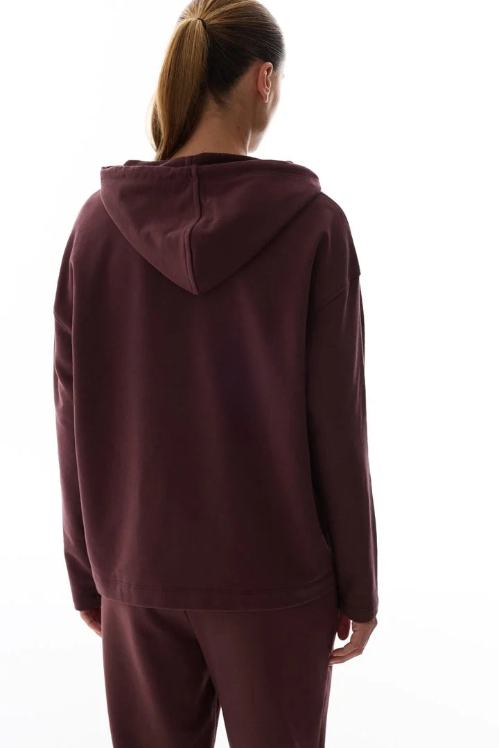 Penti Brown Oversize Plain Long Sleeve Sweatshirt
