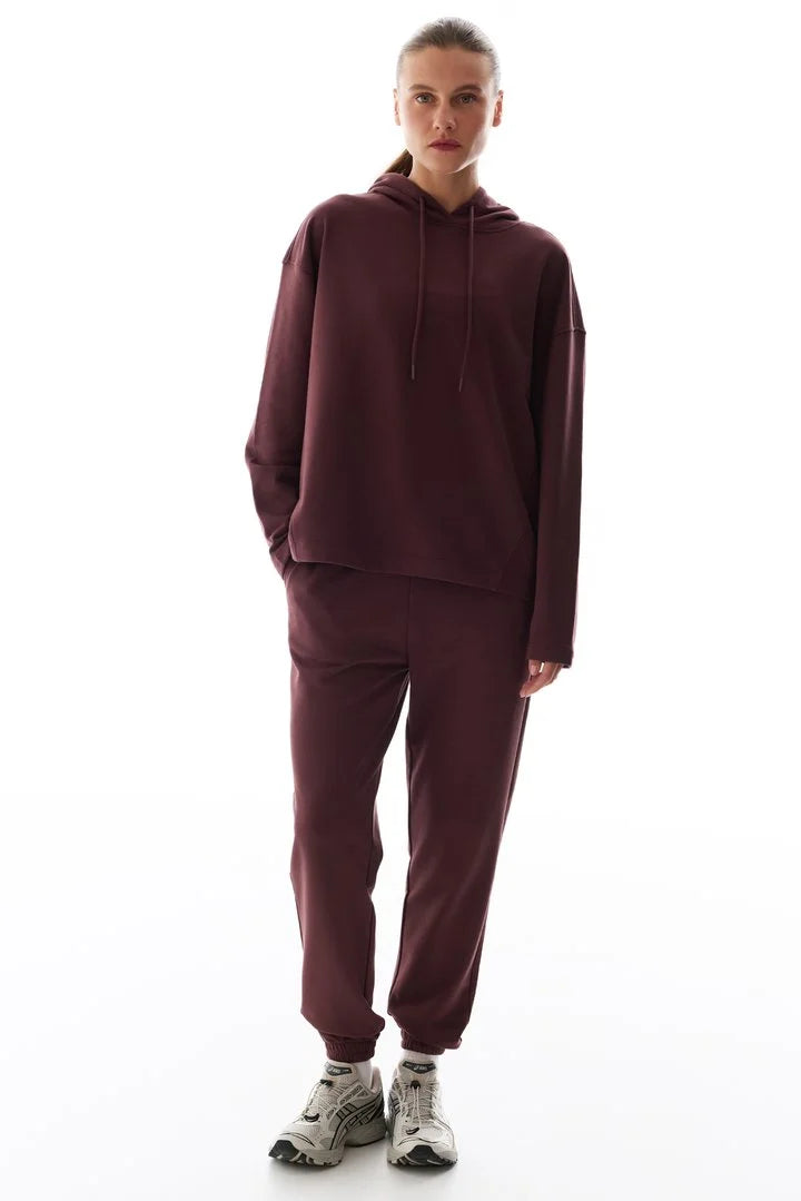 Penti Brown Oversize Plain Long Sleeve Sweatshirt