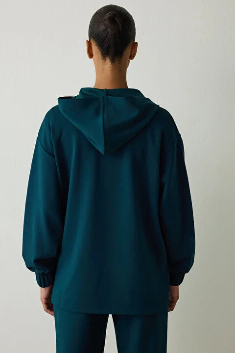 Penti Dark Green Silky Feel Oversize Sweater