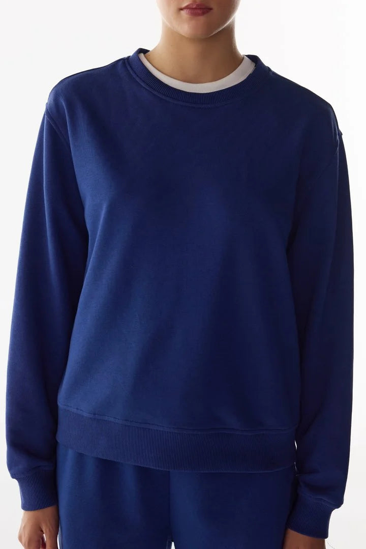 Penti Navy New Oversize Active Long Sleeve Sweatshirt