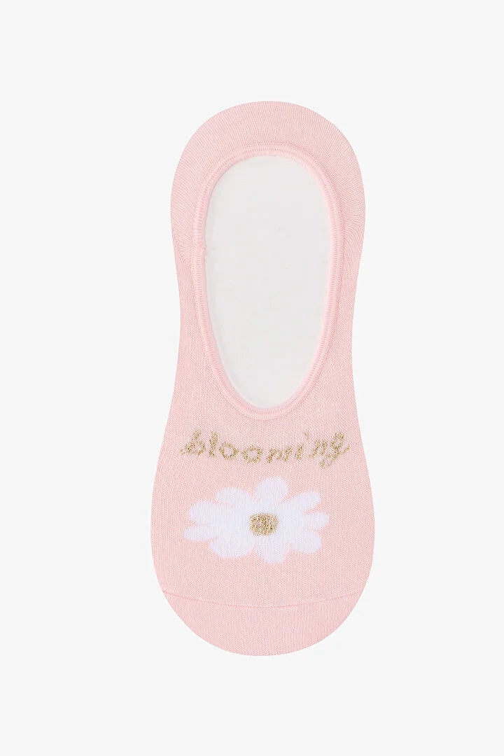 Penti 3 Pairs Cotton Floral Patterned Ballerina Socks