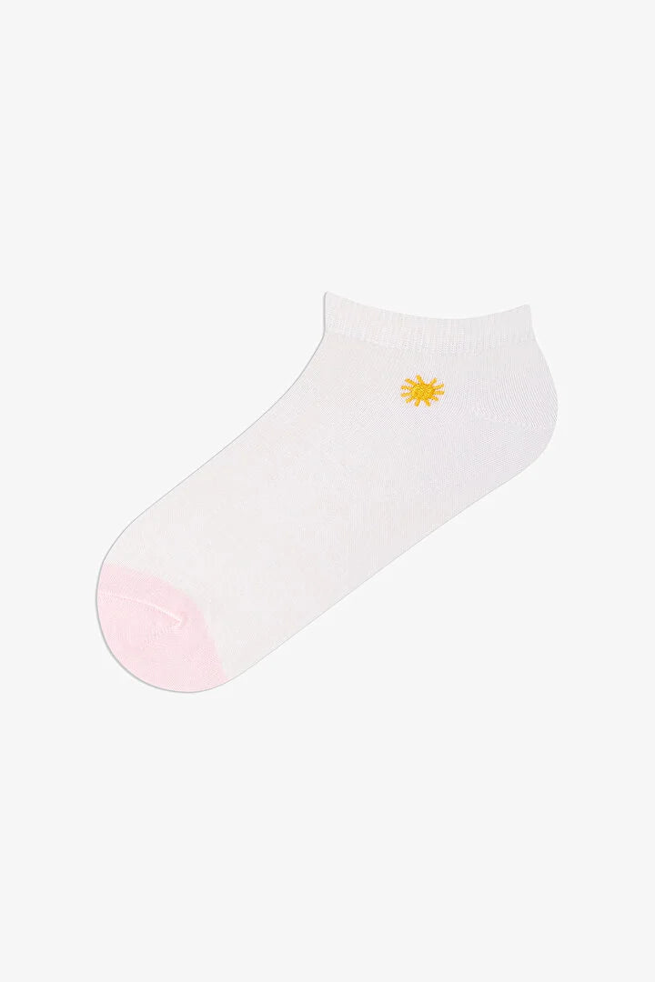 Penti 5 Pairs Cotton Embroidered Socket Socks