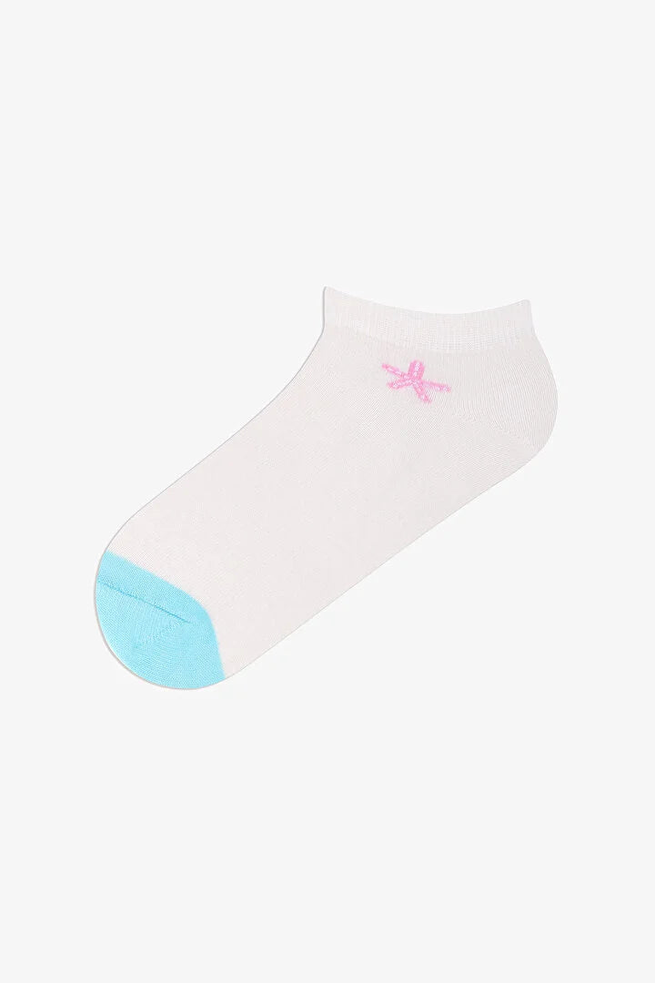 Penti 5 Pairs Cotton Embroidered Socket Socks