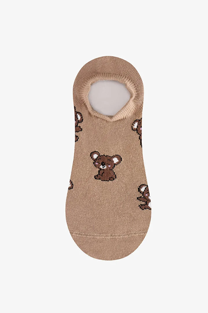 Penti Brown Little Bear 3 Pack Sneaker Socks