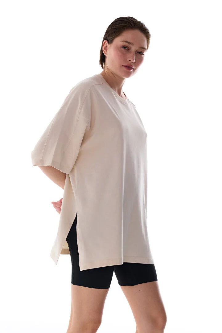 Penti Stone Oversize Crew Neck Cotton T-Shirt