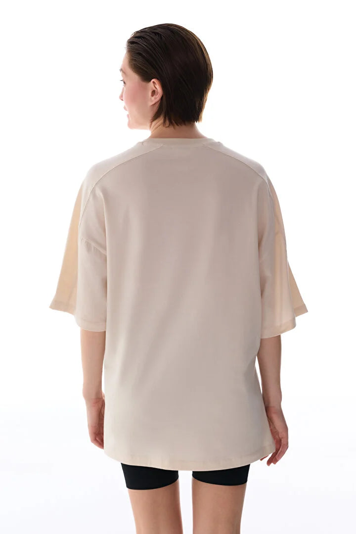 Penti Stone Oversize Crew Neck Cotton T-Shirt