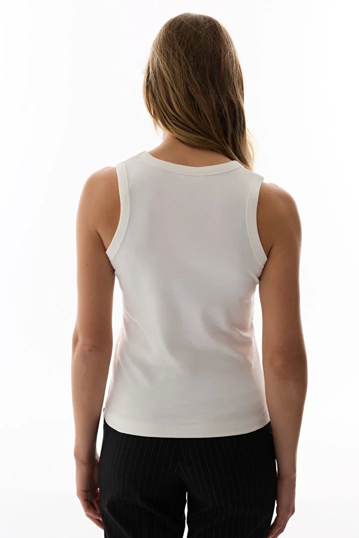 Penti Off White V-Neck Top