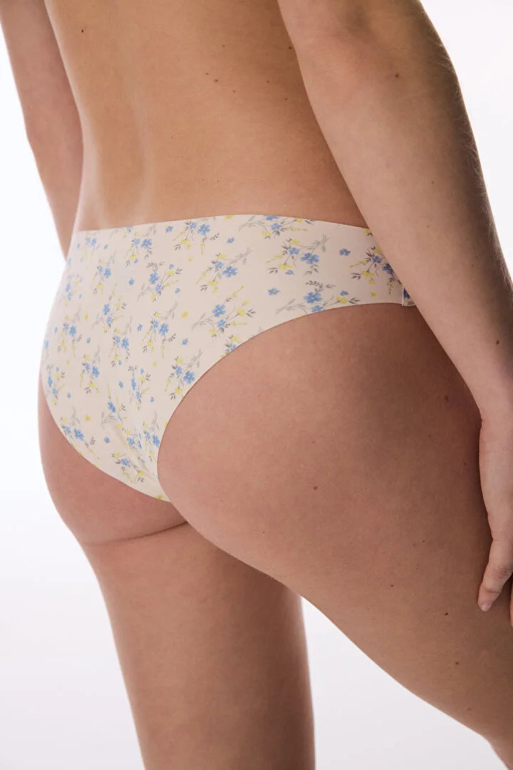 Penti Beige Patterned Laser Cut Slip