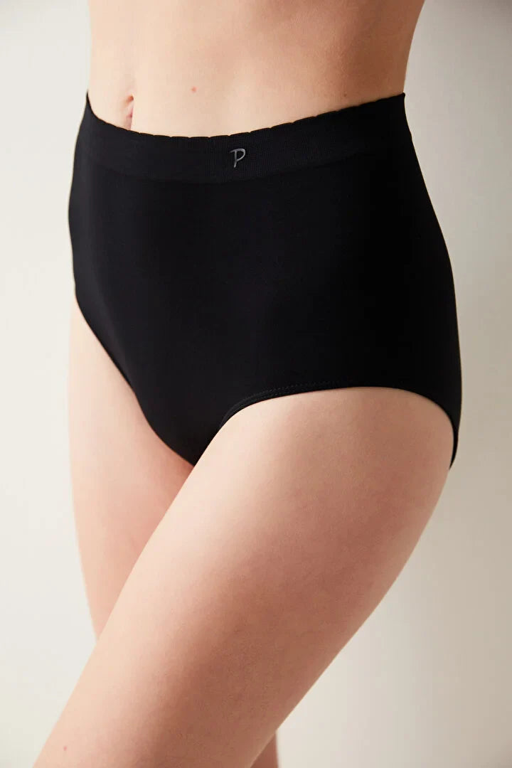 Penti Basic High Waist Black Slip Panties
