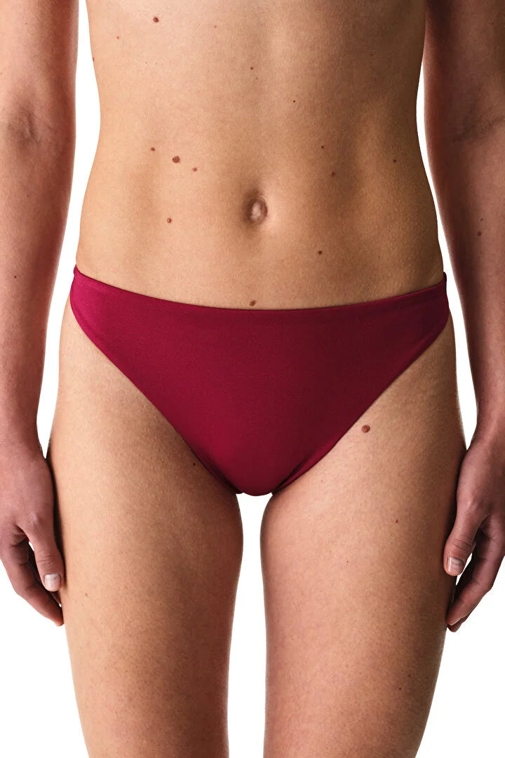 Penti Burgundy Minimal Slip Bikini Bottom