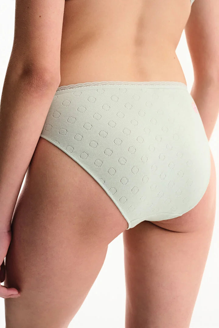 Penti Light Green Pointel Slip