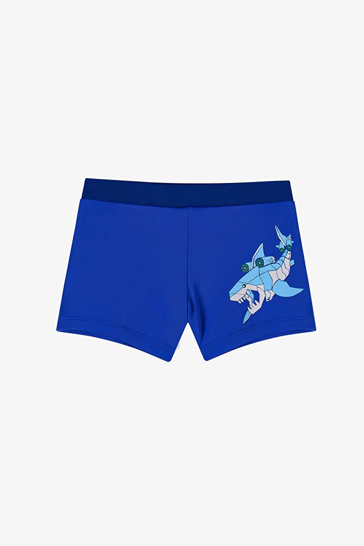 Penti Multicolor Boys Digital Shark Trunk Swimsuit