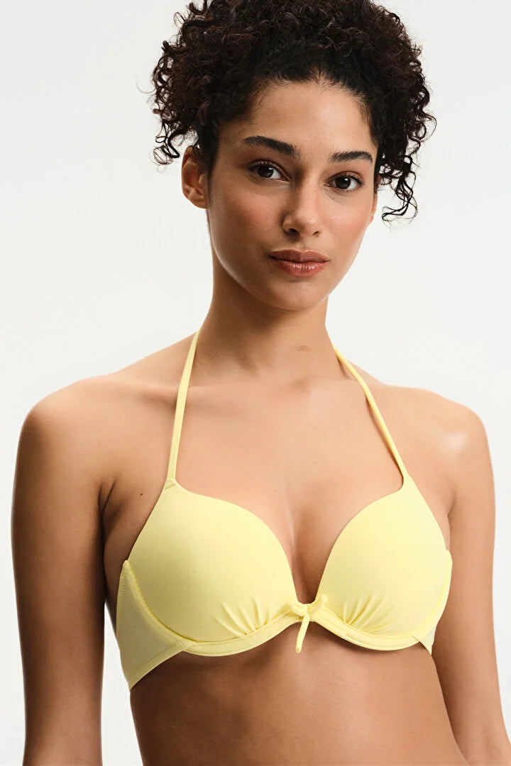 Penti Yellow Push Up Supported Bikini Top