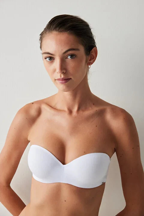Penti White Straplez Bra